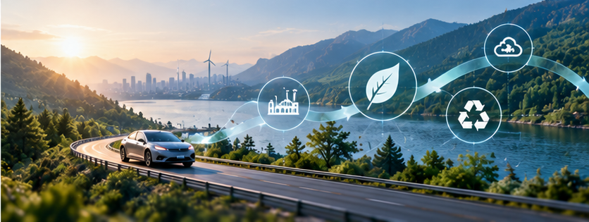 Connected sustainable product lifecycle across mobility, industry and environment